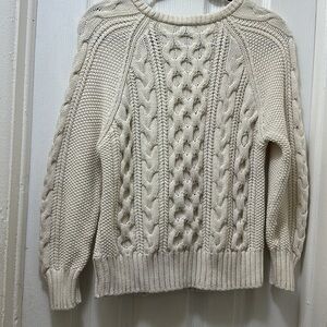 J Crew cable knits sweater